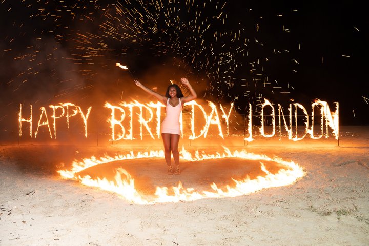 Birthday Fire Show experience in Montego Bay