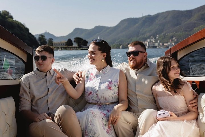 Lake Como Private Wooden Boat Tour & Italian Glamour