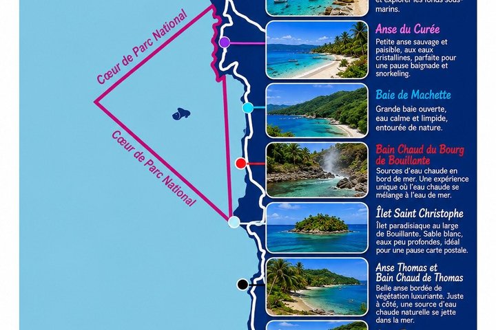 Boiling snorkeling boat rental in deshaies Guadeloupe