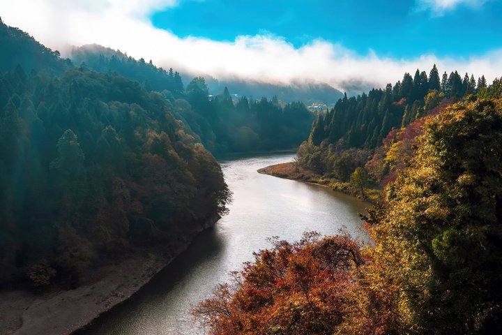 Sacred Mountain and Mogami River Private Tour from Sakata Port