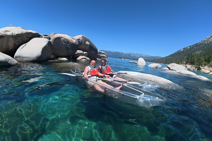 Lake Tahoe Clear Kayak Tour at Sand Harbor with Small Groups