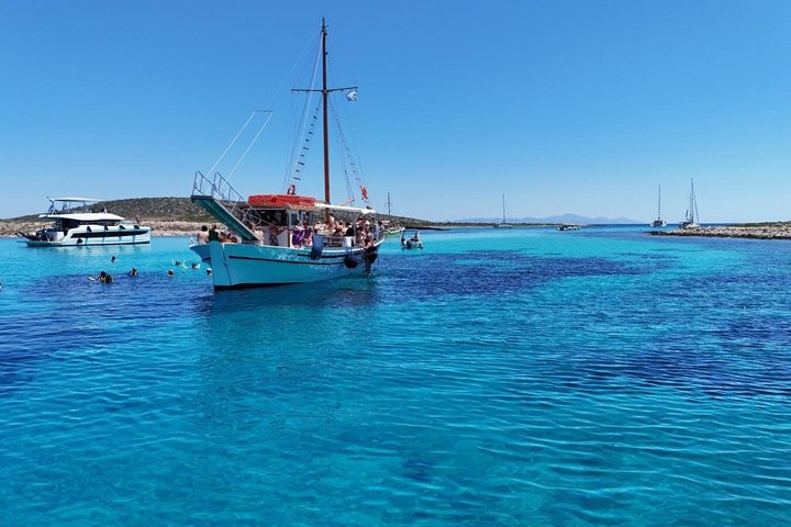 Half Day Sea Tours Blue Lagoon Sea Caves Antiparos Alyki port