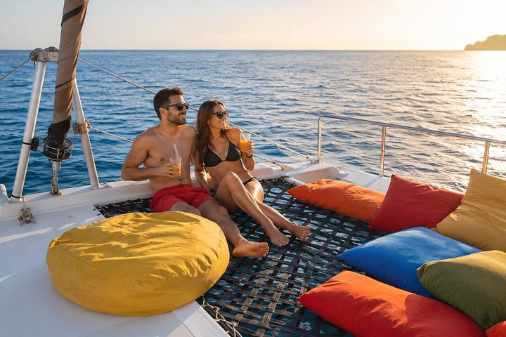 Private Sunset Boat Cruise in Banderas Bay Snacks and Drinks