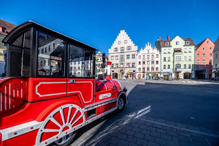 City tour through Regensburg with the little train