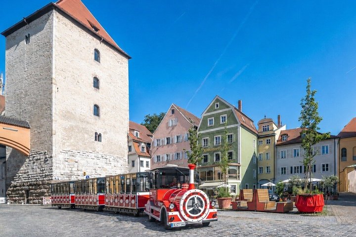 City tour through Regensburg with the little train