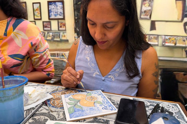 Goan Azulejos Tile Painting Workshop
