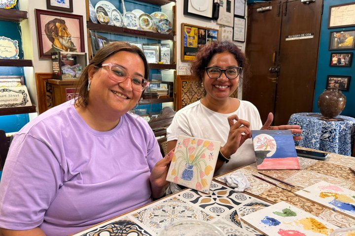 Goan Azulejos Tile Painting Workshop