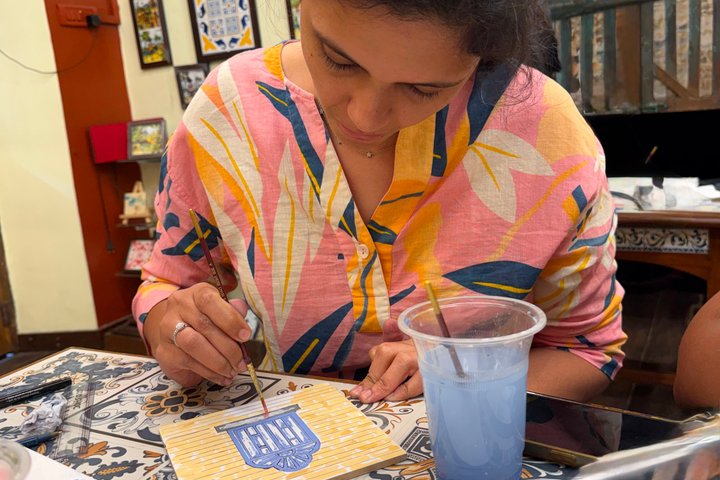 Goan Azulejos Tile Painting Workshop