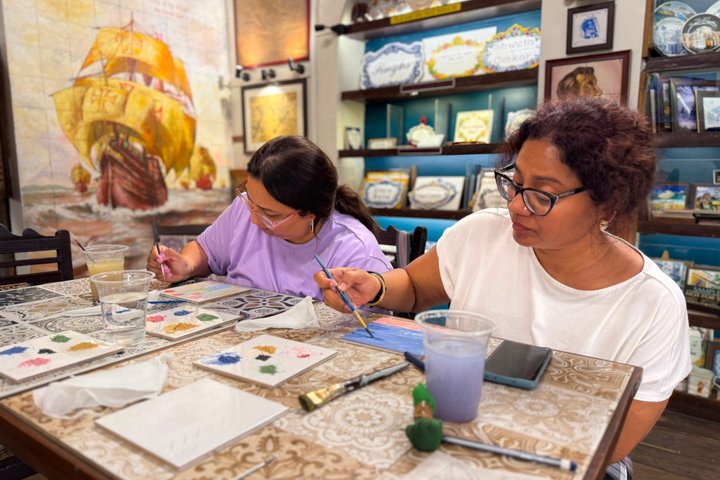 Goan Azulejos Tile Painting Workshop