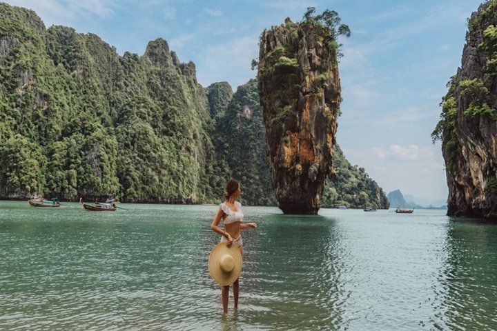Phang Nga Bay Sea Cave Canoeing & James Bond Island by Big Boat