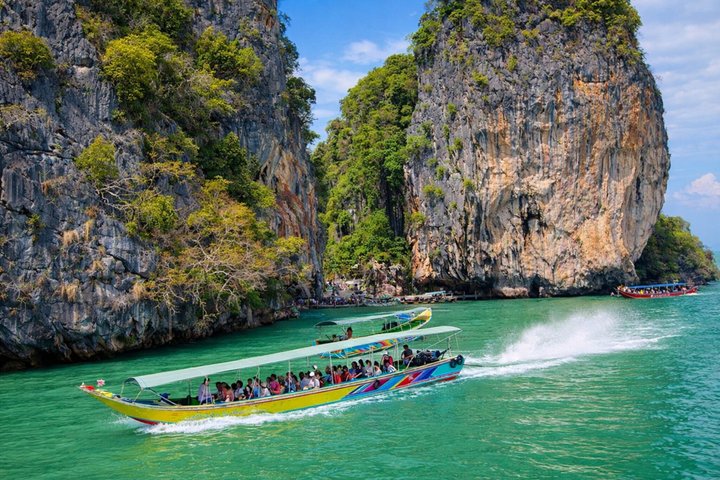 Phang Nga Bay Sea Cave Canoeing & James Bond Island by Big Boat