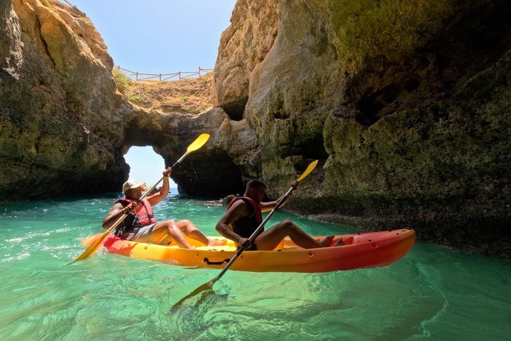 Benagil Kayak Tour: Sea Caves Adventure + 4K GoPro Photos Included