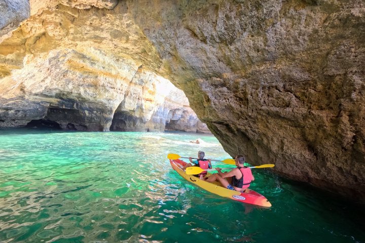 Benagil Kayak Tour: Sea Caves Adventure + 4K GoPro Photos Included