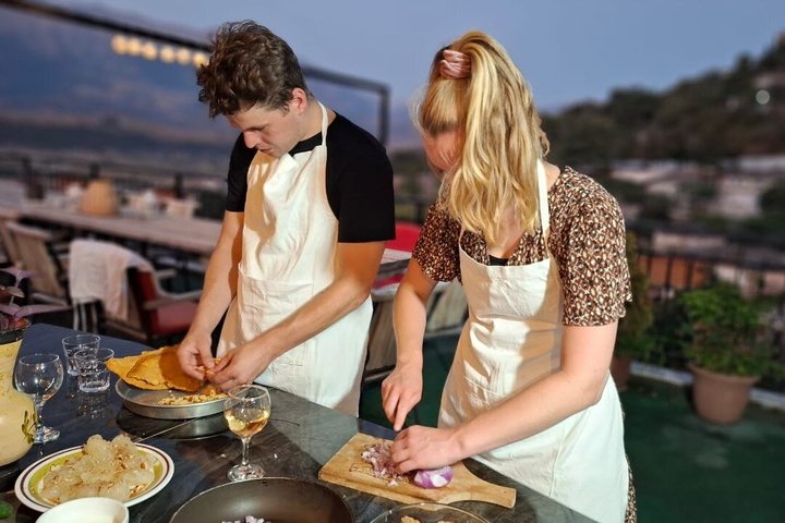 Traditional Albanian Cooking Class in Gjirokaster with Wine