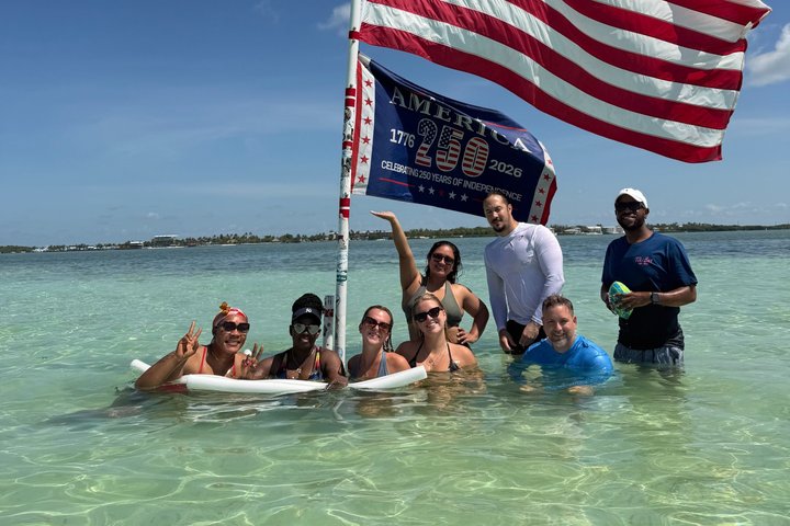 Islamorada Sandbar Experience on a Luxury Catamaran
