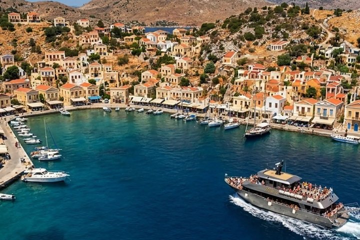 Full-Day Symi & St George's Bay Cruise – Lunch & Transfer Options