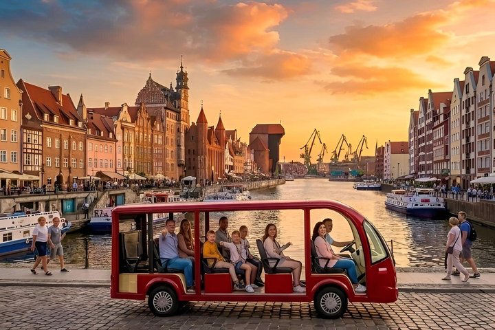 GDANSK City Tour by Golf Cart Live Guide & City Sightseeing 90min