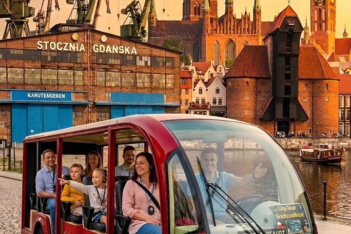 GDANSK City Tour by Golf Cart Live Guide & City Sightseeing 90min