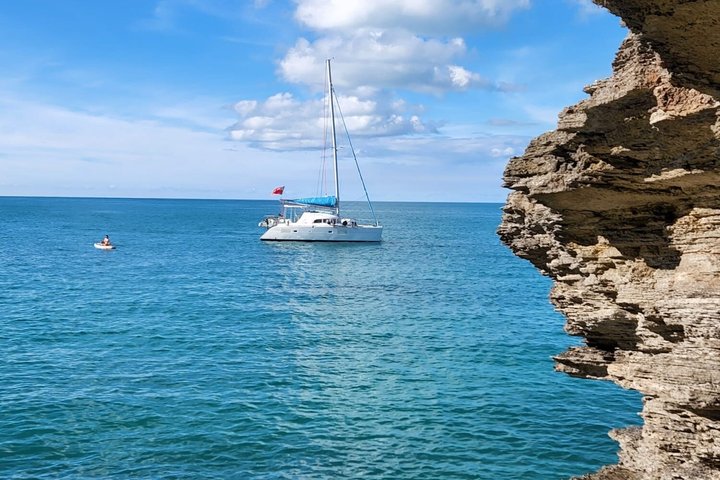 Private Catamaran charter Swim sail snorkel cliff jumping SUP