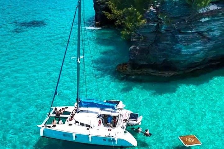 Private Catamaran charter Swim sail snorkel cliff jumping SUP