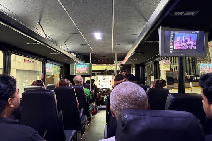 City Lights Atlanta Night-Time Bus Tour with Photos & Dinner Stop