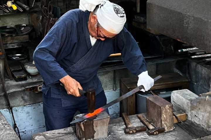 Kumamoto Japanese Sword Forging Experience with Master Swordsmith