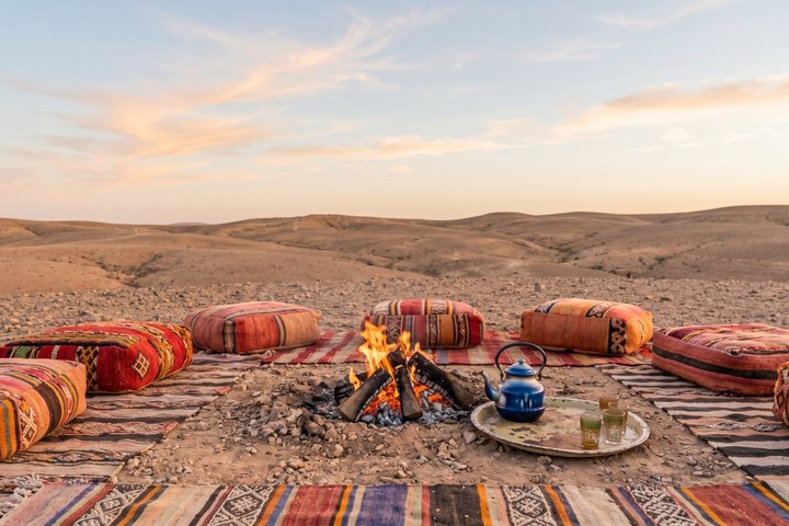 Marrakech Agafay Desert Dinner Quadbiking Sunset Camel Ride