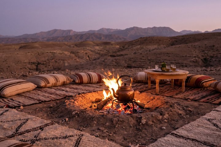 Marrakech Agafay Desert Dinner Quadbiking Sunset Camel Ride