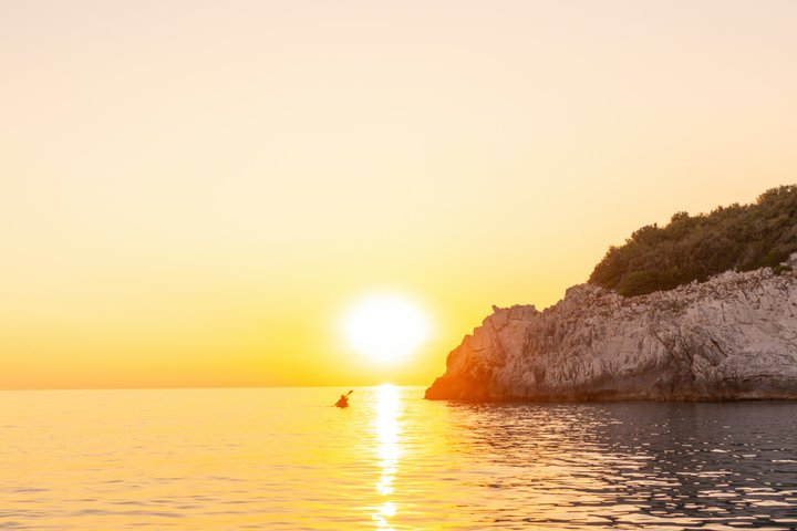 Himarë Sunset Kayak and SUP Tour to Filikuri Beach