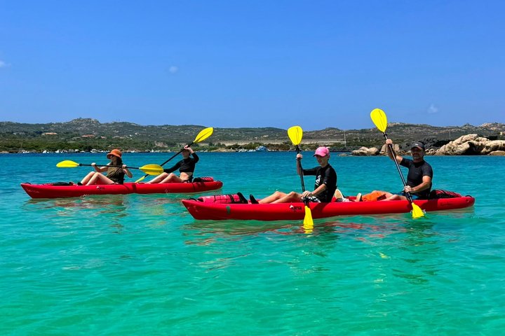 Kayak Tour to Maddalena and Caprera + Snorkeling and Typical Aperitif