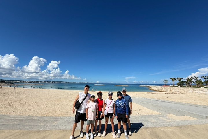Okinawa Seaside Cycling Bike Tour in Chatan Pick-up available