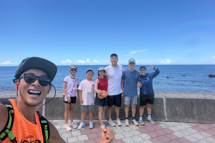 Okinawa Seaside Cycling Bike Tour in Chatan Pick-up available