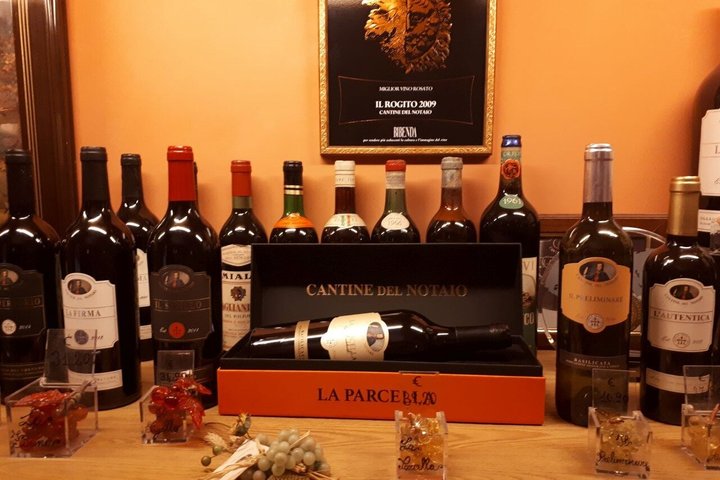 Explore volcanic tuff caves and taste Lucanian wines.