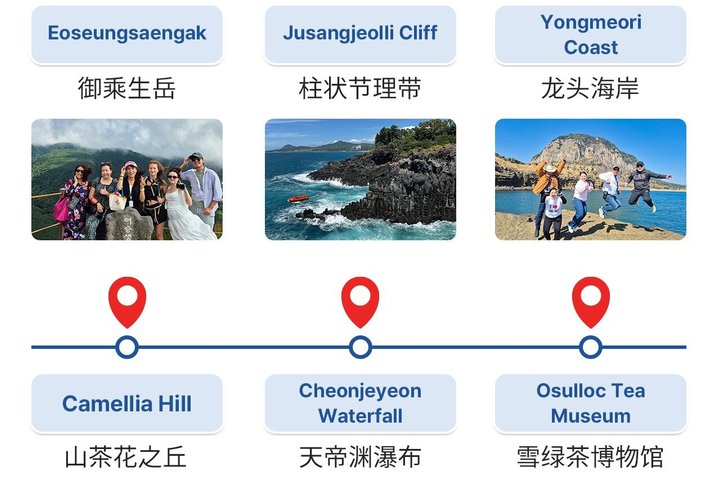 Jeju Island Popular Sightseeing Private Car Charter Tour 5/9hours