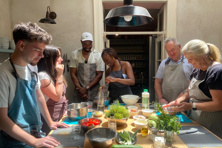 Cooking class, traditional Greek cuisine, on a Greek island