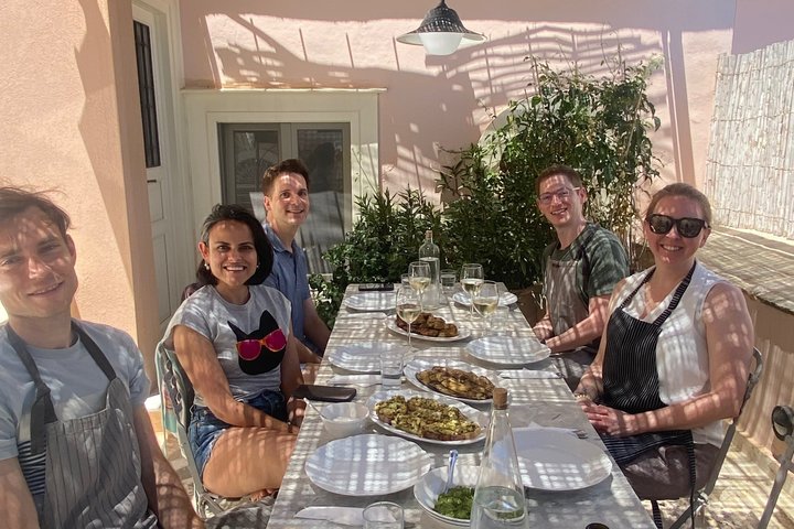 Cooking class, traditional Greek cuisine, on a Greek island