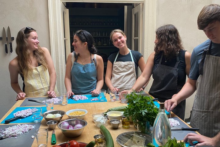 Cooking class, traditional Greek cuisine, on a Greek island