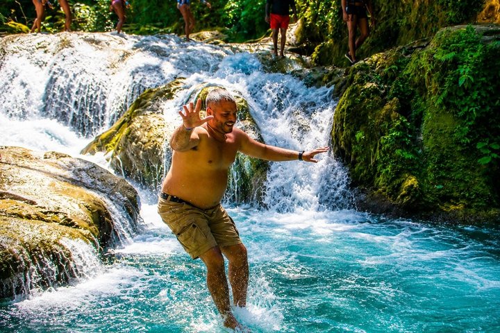 Dunn's River Park & Blue Hole Waterfall Combo from Montego Bay