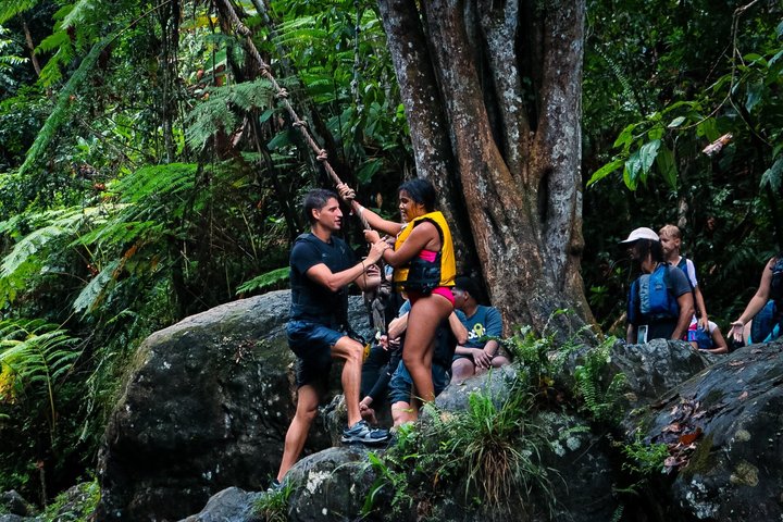 Small Group El Yunque Half Day Tour with Transport: Waterslide