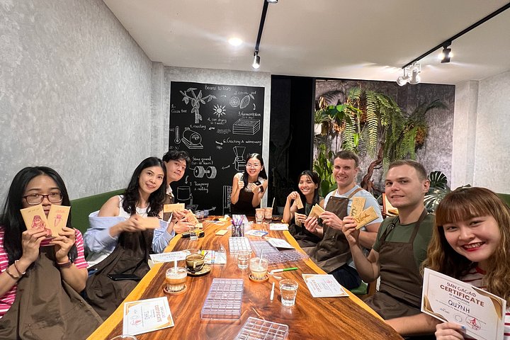 Bean to bar chocolate making workshop in Da Lat