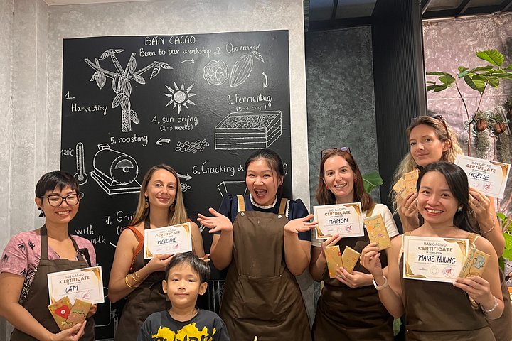 Bean to bar chocolate making workshop in Da Lat