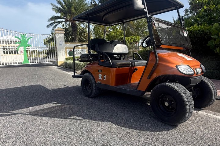 Golf Carts and Jeep Wrangler in Grand Turks