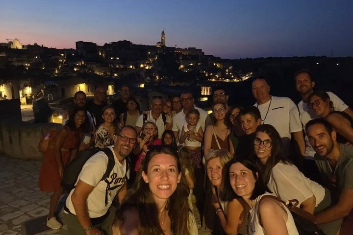Matera by Night. Entrance fees included Cave House and Rock Church.