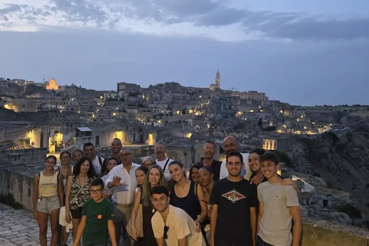 Matera by Night. Entrance fees included Cave House and Rock Church.