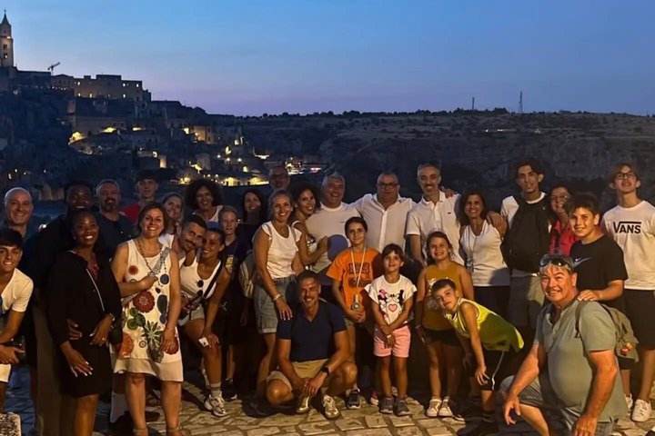 Matera by Night. Entrance fees included Cave House and Rock Church.