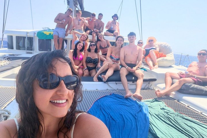 Kos: Small-Group Full-Day Catamaran Boat Trip, Meal, Drinks &Swim