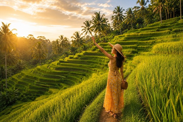 Ubud: Monkey Forest, Jungle Swing, Rice Terrace and Water Temple