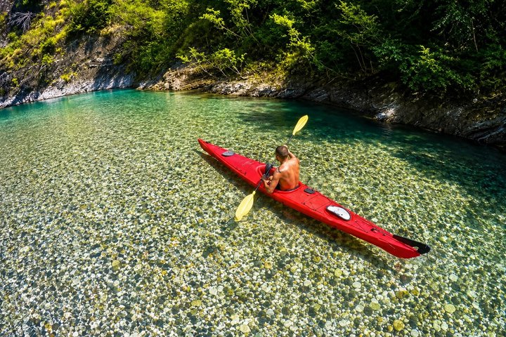 From Shkodra: Koman Lake Adventure with Boat Ride & Kayak