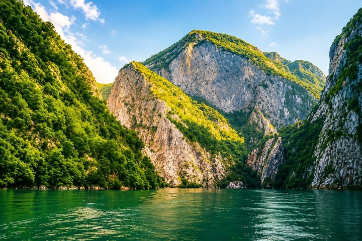 From Shkodra: Koman Lake Adventure with Boat Ride & Kayak