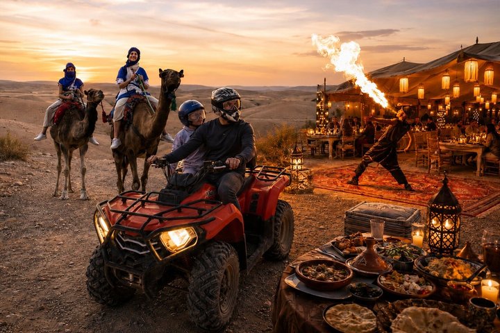 Quad and Dinner Show at Agafay Desert